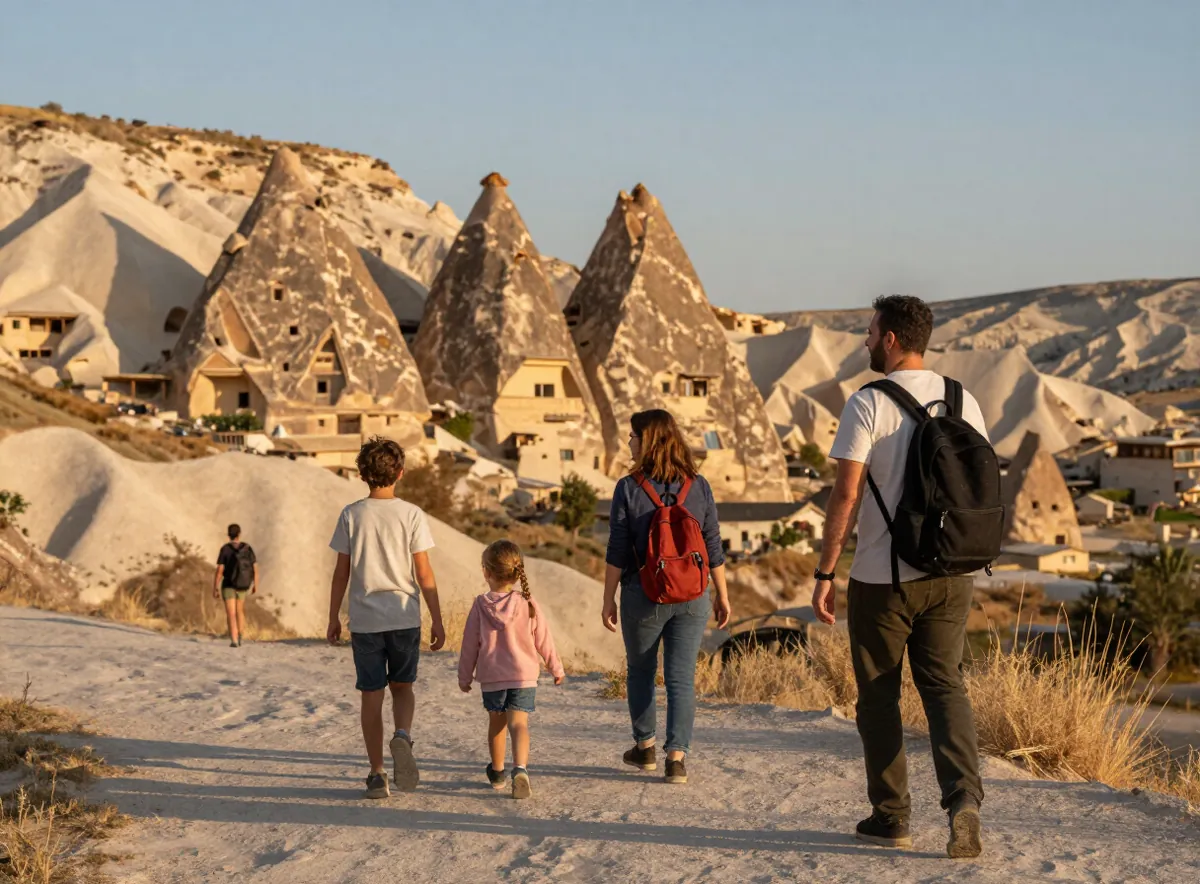 A private party travelling together through the valleys of Cappadocia